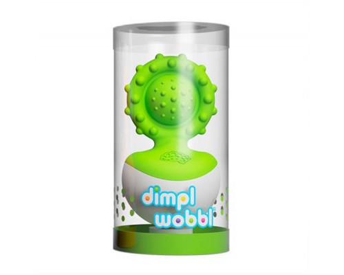 Брязкальце Fat Brain Toys прорізувач-неваляшка dimpl wobl зелений (F2173ML)