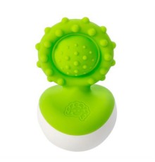 Брязкальце Fat Brain Toys прорізувач-неваляшка dimpl wobl зелений (F2173ML)