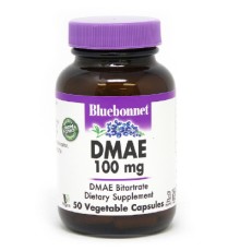Амінокислота Bluebonnet Nutrition Диметиламіноетанол, DMAE, 100 мг, 50 рослинних капсул (BLB1088)