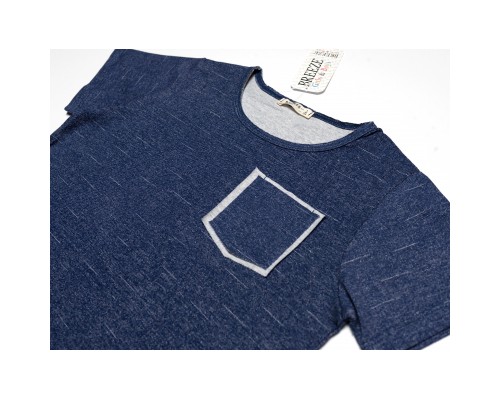 Футболка дитяча Breeze з кишенькою (17168-128B-blue)