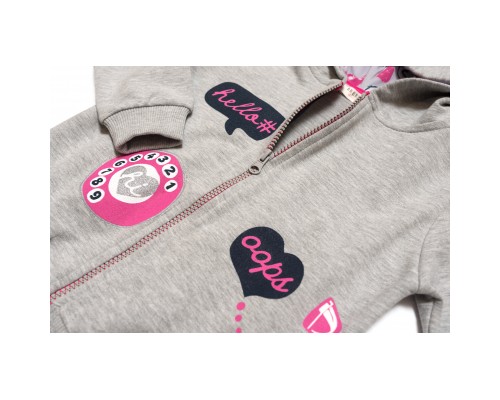 Спортивний костюм дитячий Breeze HELLO (13423-98G-gray)