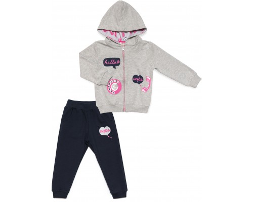 Спортивний костюм дитячий Breeze HELLO (13423-98G-gray)