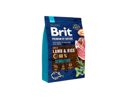 Сухий корм для собак Brit Premium Dog Sensitive Lamb 3 кг (8595602526628) Сухий корм для собак Brit Premium Dog Sensitive Lamb 3 кг (8595602526628)