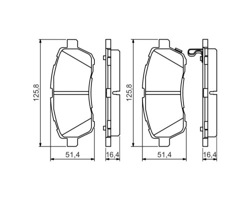 Гальмівні колодки Bosch 0 986 494 574