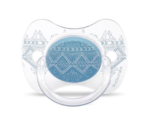 Пустушка Suavinex Couture 0-4 міс блакитна (304207)