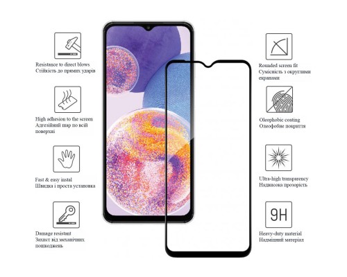 Скло захисне Drobak Samsung Galaxy M33 5G (Black) (444492)