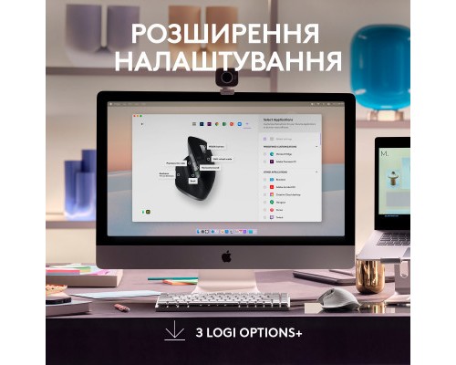 Мишка Logitech MX Master 3S For Mac Performance Wireless Space Grey (910-006571)