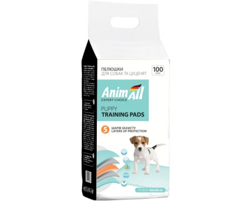 Пелюшки для собак AnimAll 60х45 см 100 шт (4820224500911)