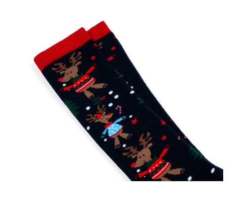 Шкарпетки дитячі BNM махрові новорічні (M1C0501-0035-3-darkblue)
