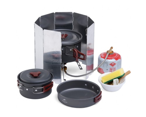 Вітрозахист для пальника Naturehike NH10 NH20CJ008 Steel (6927595749777)