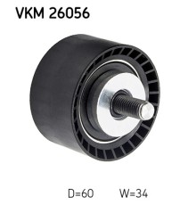 Ролик натягувача ременя SKF VKM 26056