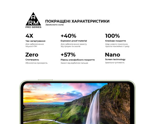 Скло захисне Armorstandart Pro Samsung A14 4G / A14 5G Black (ARM66206) Скло захисне Armorstandart Pro Samsung A14 4G / A14 5G Black (ARM66206)