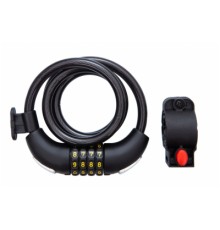 Замок велосипедний Bravvos LOC-148 10mm х 1000mm Black (LCK-068)