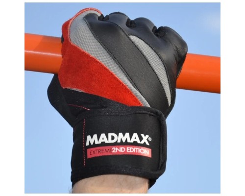 Рукавички для фітнесу MadMax MFG-568 Extreme 2nd edition Black/Red XL (MFG-568_XL)