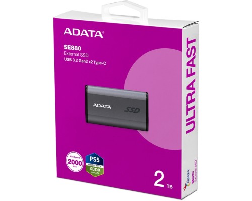 Накопичувач SSD USB 3.2 2TB ADATA (AELI-SE880-2TCGY)