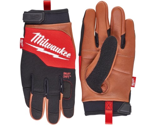 Захисні рукавиці Milwaukee с кожаными вставками, 10/XL (4932471914)