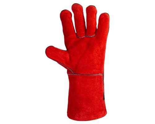 Захисні рукавиці Sigma краги зварювальника р10.5, клас АВ, довжина 35см (червоні) (9449341)