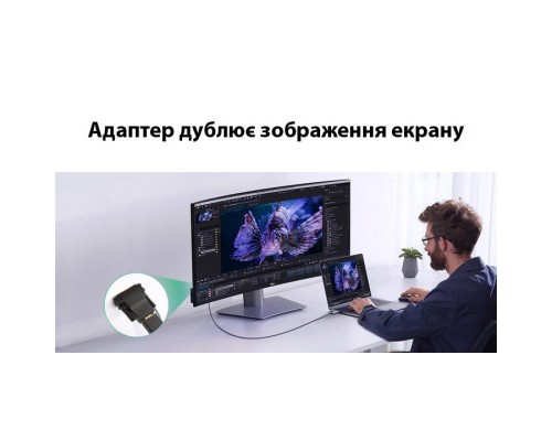 Перехідник DVI-D (24+1) male to HDMI female 1080p ST-Lab (U-994)