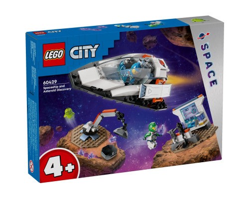 Конструктор LEGO City Космічний корабель і дослідження астероїда 126 деталей (60429)