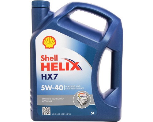 Моторна олива Shell Helix HX7 5W-40, 5л (73992)