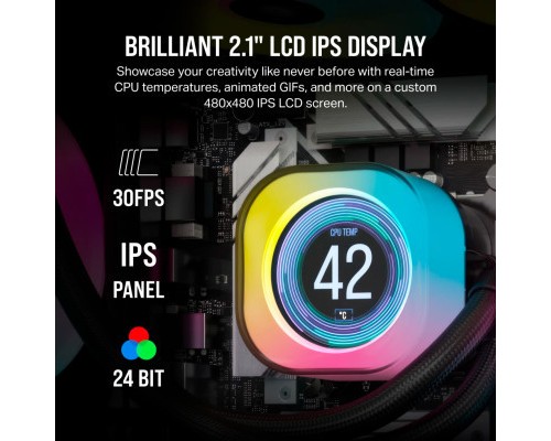 Система рідинного охолодження Corsair iCUE Link H170i LCD RGB (CW-9061009-WW)