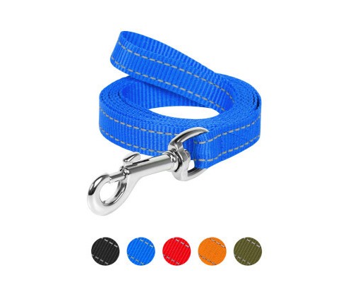 Повідок для собак Dog Extreme з нейлону Ш 14 мм Д 150 см блакитний (04592)
