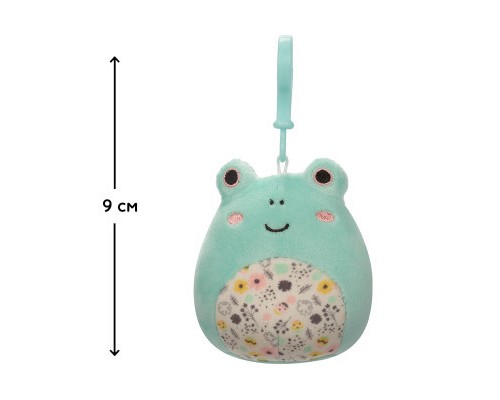 М'яка іграшка Squishmallows на кліпсі - Жабка Фрід 9 см (SQCP00179) М'яка іграшка Squishmallows на кліпсі - Жабка Фрід 9 см (SQCP00179)