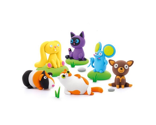 Набір для творчості Lipaka самозастигаючого пластиліну Пухнасті улюбленці (15023-UA01)