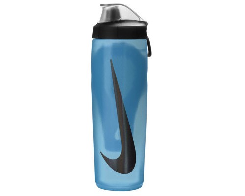 Пляшка для води Nike Refuel Bottle Locking Lid 24 OZ синій, чорний 709 мл N.100.7668.420.24 (887791745309)