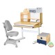Парта з кріслом Mealux Timberdesk S (парта + крісло + тумба) (BD-685 S+ box BD 920-2 BL+Y-110 G)