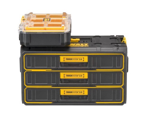 Ящик для інструментів DeWALT TOUGHSYSTEM 2.0, 555х355х305 мм., модуль на 3 ящики (DWST08330-1)