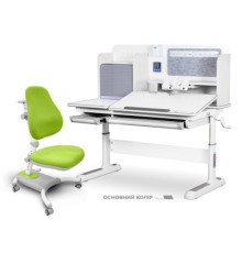 Парта з кріслом Mealux Winnipeg Multicolor + Omega (BD-630 WG/G+Y-220 KZ)