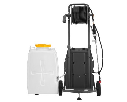 Обприскувач 2E AquaSpray 40LRC 40л, 12В, 1х12Ah, 7бар, 2.9л/хв, шланг 30м, на колесах (2E-40LWBS30)