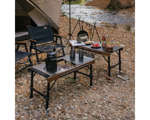 Туристичний стіл Naturehike комбінований NH21JU011 алюміній / бук (6927595797808) Туристичний стіл Naturehike комбінований NH21JU011 алюміній / бук (6927595797808)