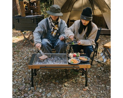 Туристичний стіл Naturehike комбінований NH21JU011 алюміній / бук (6927595797808) Туристичний стіл Naturehike комбінований NH21JU011 алюміній / бук (6927595797808)