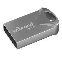 USB флеш накопичувач Wibrand 32GB Hawk Silver USB 2.0 (WI2.0/HA32M1S) 