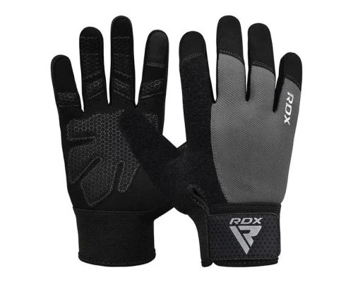 Рукавички для фітнесу RDX W1 Full Finger Plus Grey XL (WGA-W1FG-XL+)
