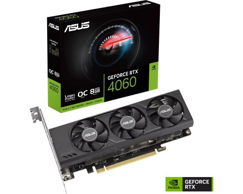 Відеокарта ASUS GeForce RTX4060 8Gb OC LP (RTX4060-O8G-LP-BRK)