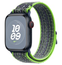 Ремінець до смарт-годинника Apple 41mm Bright Green/Blue Nike Sport Loop (MTL03ZM/A)