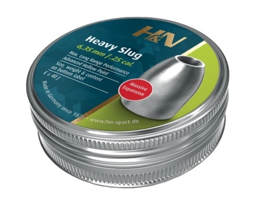 Пульки H&N Slug HP Heavy 6,35 мм 38 г 120 шт/уп (96363403801)