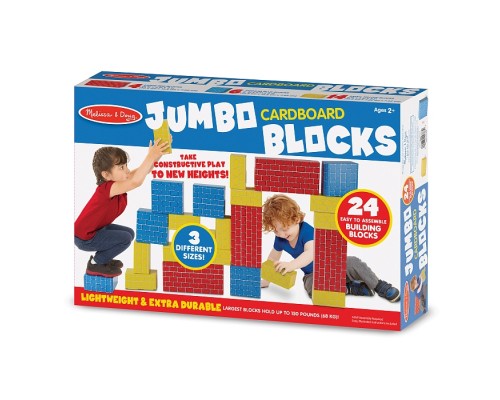 Кубики Melissa&Doug Набір картонних блоків, 24 штуки (MD2783) Кубики Melissa&Doug Набір картонних блоків, 24 штуки (MD2783)