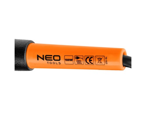 Паяльник електричний Neo Tools 100Вт 500°C нікельована мідь (19-157)