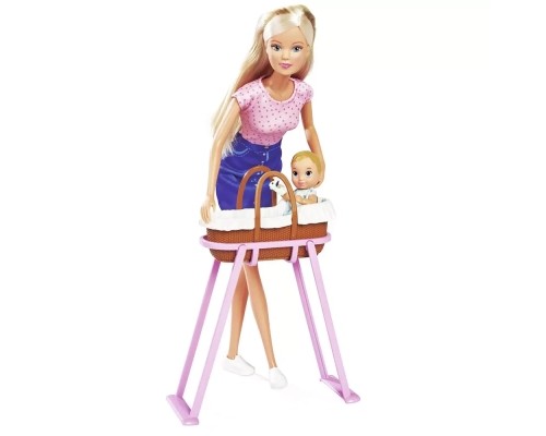 Лялька Simba набір Штеффі Час з малюком, з аксесуарами (5733706)