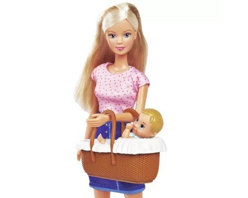 Лялька Simba набір Штеффі Час з малюком, з аксесуарами (5733706)