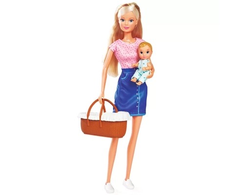 Лялька Simba набір Штеффі Час з малюком, з аксесуарами (5733706)