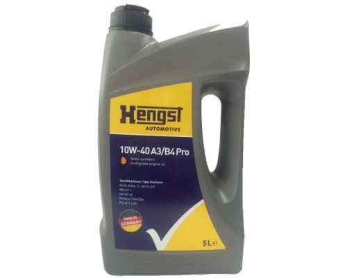 Моторна олива HENGST 10W-40 A3/B4 Pro, 5л (555800000)