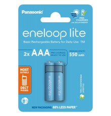 Акумулятор Panasonic AAA Eneloop 550mAh Lite NI-MH * 2 (BK-4LCCE/2CP)