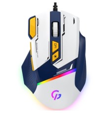 Мишка GamePro GM300BL USB Blue/White (GM300BL)