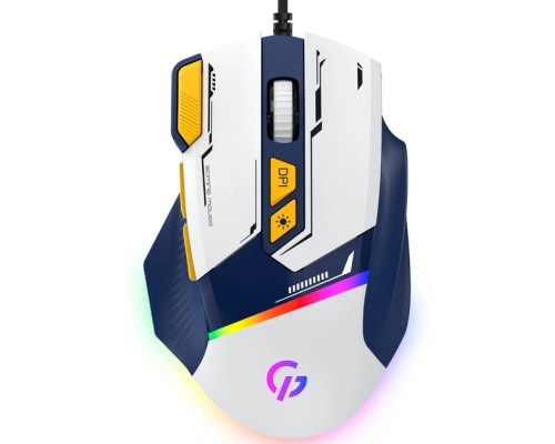 Мишка GamePro GM300BL USB Blue/White (GM300BL)