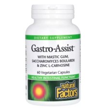 Вітамінно-мінеральний комплекс Natural Factors Здоров'я шлунка та кишечника, Gastro-Assist with Mastic Gum, Saccharomyces (NFS01756)